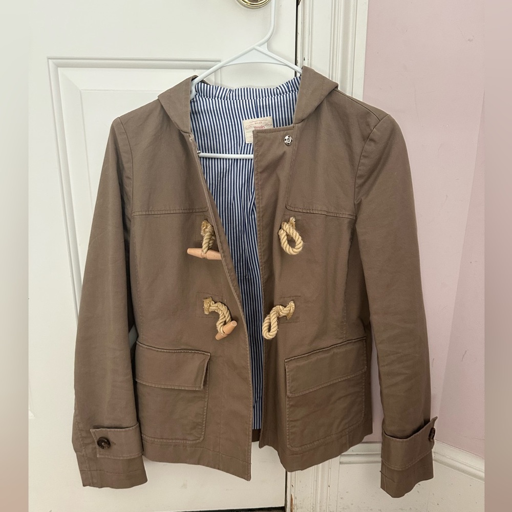 Women’s Brooks Brothers Jacket, Khaki Nautical